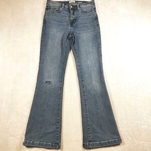 Kensie High Rise Flare Jeans Womens 6/28 Blue Savannah Vintage Lux Stretch 29x30